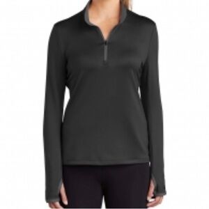 Nike Women's Black Quarter-Zip Sweatshirt